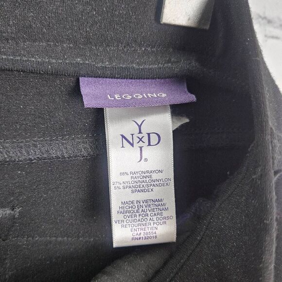 NOT YOUR DAUGHTERS JEANS Black Stretchy Pull On NYDJ Skinny High Rise Leggings 6 - Picture 9 of 9